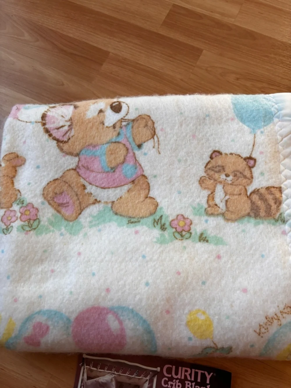 Kirby Koala 1985 Vintage‎ Gibson Greeting Cards Crib Blanket